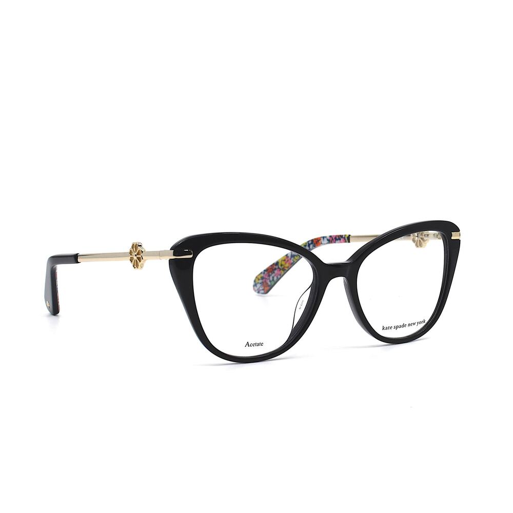 NEW KATE SPADE FLAVIA 807 BLACK/GOLD AUTHENTIC EYEGLASSES FRAME - Picture 3 of 10